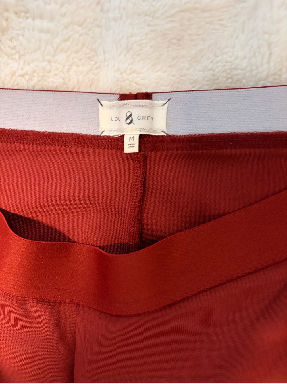 Lou Grey  Wide-Leg Pull-On Pants - Rust Red - Picture 3 of 4